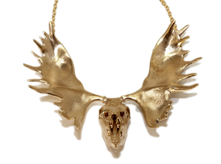 Moose Skull Pendant 3d printed 