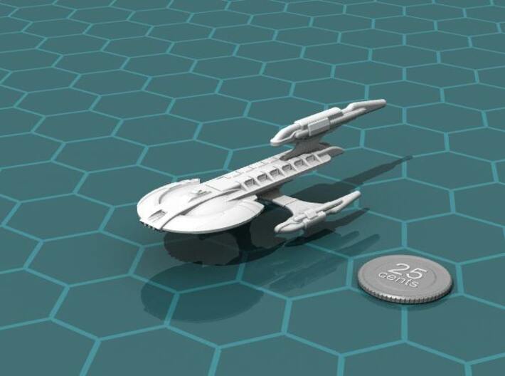 Xuvaxi Magistrate 3d printed Render of the model, with a virtual quarter for scale.