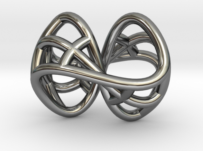 Infinity knot pendant 3d printed 
