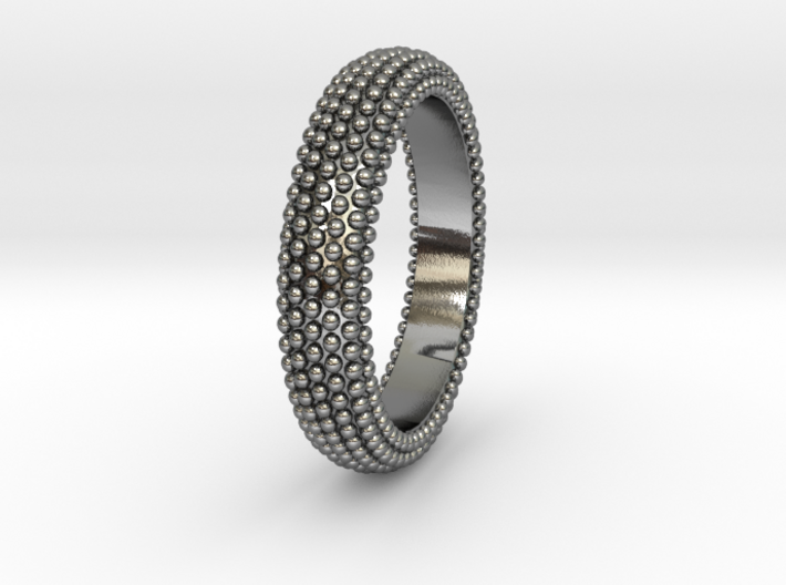 POMPEI Ring 3d printed POMPEI Ring in 925 sterling silver