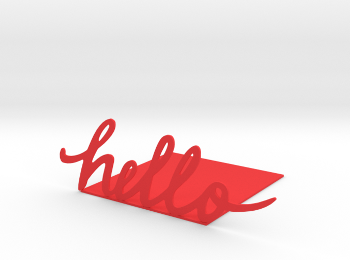 Bookend "Hello" 3d printed 