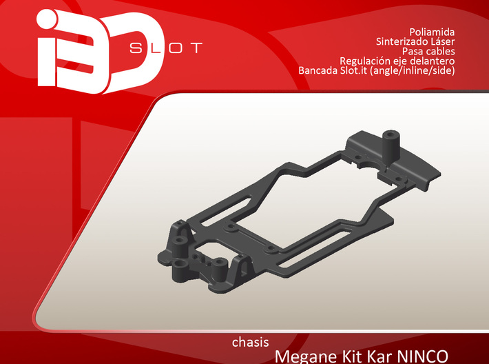 Chasis para Megane Kit Kar NINCO 3d printed