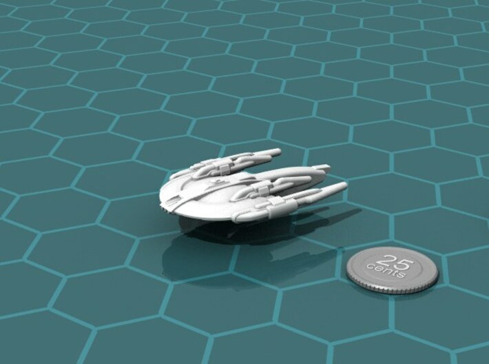 Xuvaxi Enforcer 3d printed Render of the model, with a virtual quarter for scale