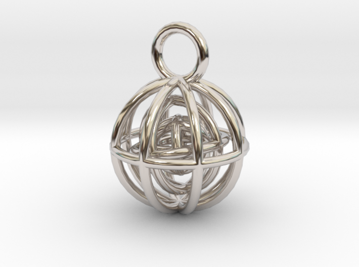 Charm: Spheres within Sheres 3d printed