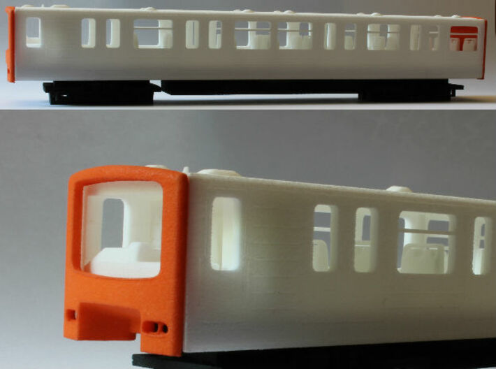 Brussels Metro M1 Chassis 3d printed 