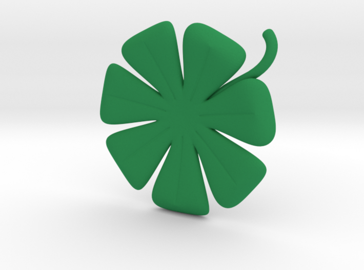 7 Leaf Clover 3d printed A healthy color for your clover
