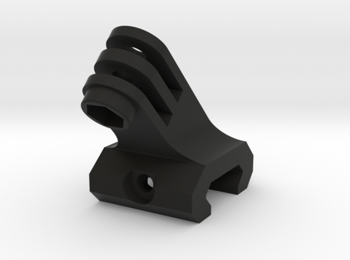 Picatinny to GoPro adapter at 45 degrees 3d printed