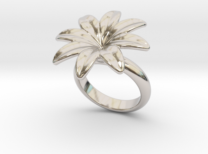 Flowerfantasy Ring 17 - Italian Size 17 3d printed