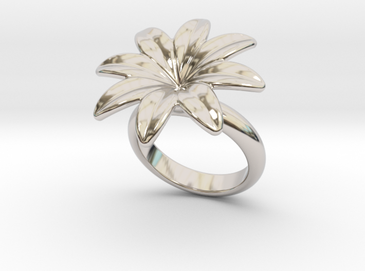 Flowerfantasy Ring 19 - Italian Size 19 3d printed