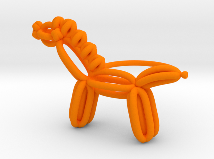 Balloon Horse Ring size 2 3d printed 