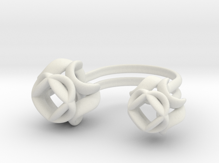 Double Rose Ring size 3 3d printed 