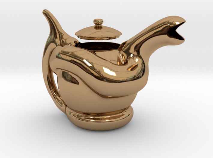 Snake Tea Pot 3d printed