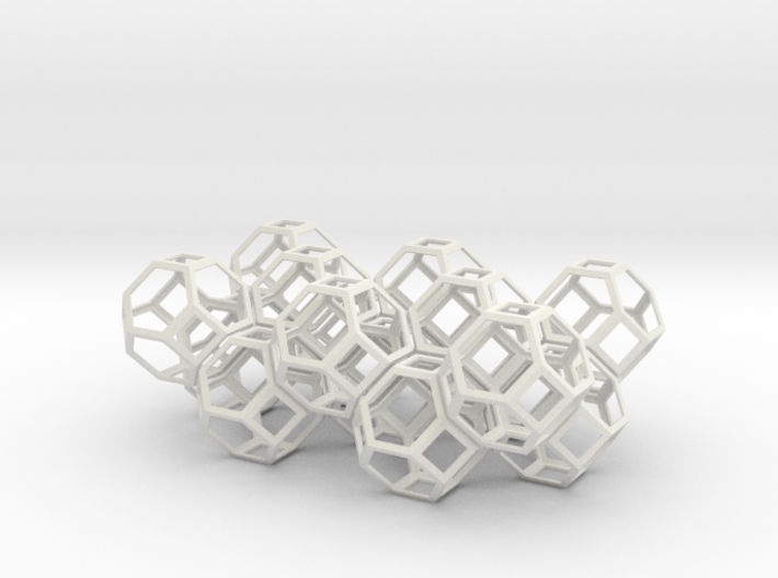 Space filling truncated octahedra 3d printed 