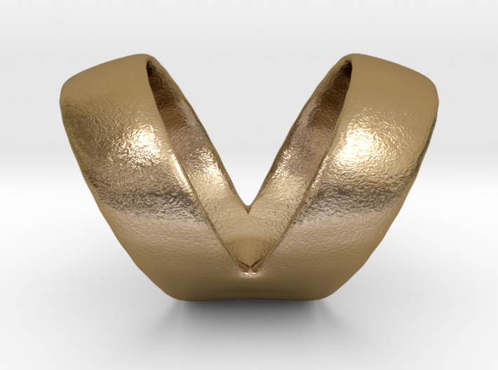 The Infinity V Knuckle Ring 3d printed enterinity and life wrapped around your finger