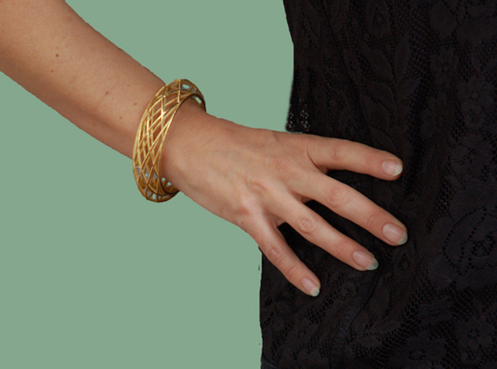 Bracelet Circles Sleek (size M) 3d printed 