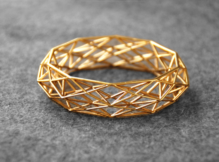 Geometric bracelet "Constructionist" 3d printed 