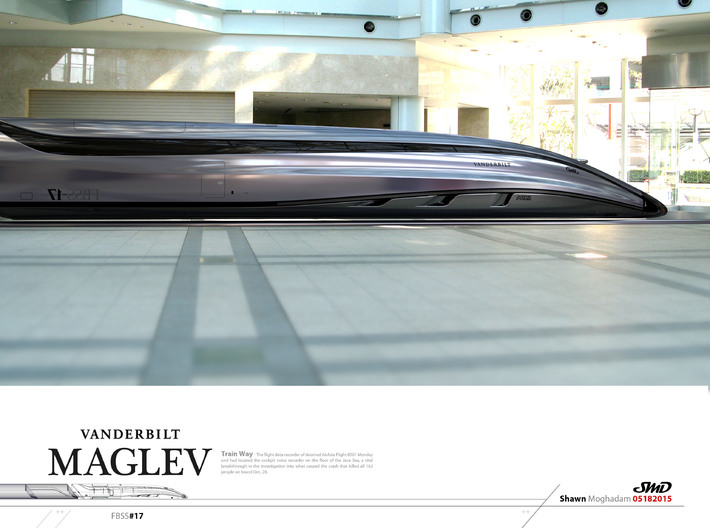 Maglev Train Design - from Concept Design Quest 3d printed 