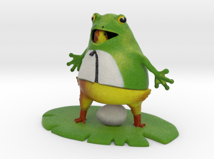 Chic in a Frog Suit - 4&quot; Tall 3d printed