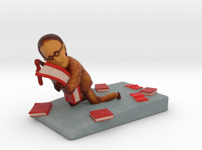 Book Lover - 2&quot; tall 3d printed