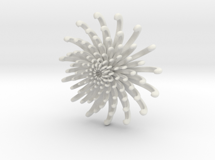 Yarn chrysanthemum-L　Ito-kiku-L 3d printed