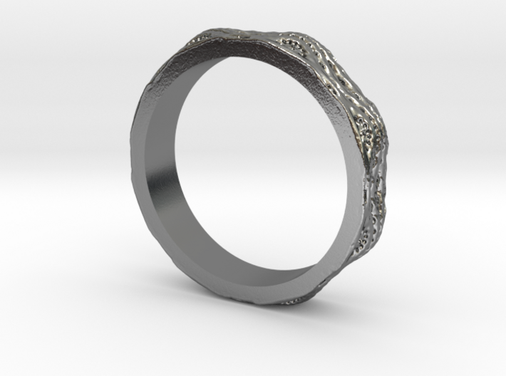 Fractal Braid Ring 3d printed