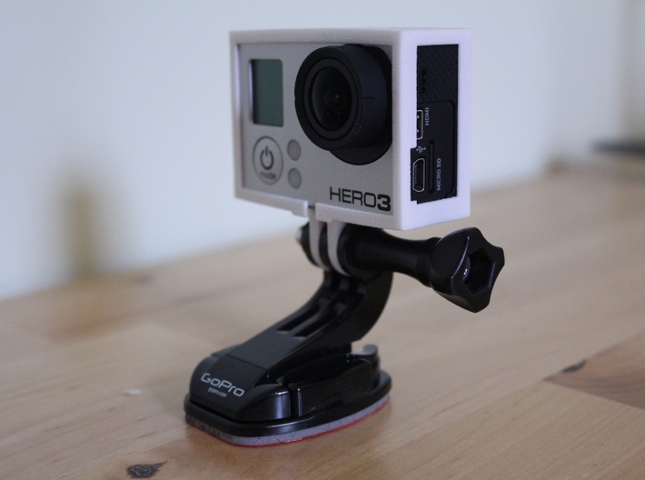 GoPro Hero3 & Hero4 - Frame'ish - d3wey 3d printed ldeal for general purpose use. 