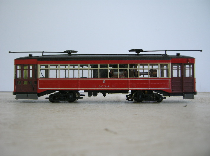 Chicago Car Odd 17 - HO Scale 1:87 3d printed Painted and completed model by Bruce Battles