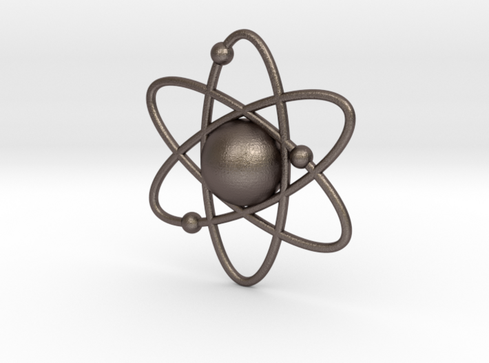 Atom Necklace Charm 3d printed