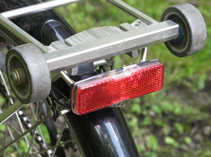 121221 Rear Light Bike Mount 3d printed Note the rivet above