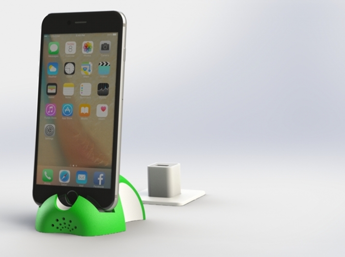 iPhone 6S/6S Plus Dock-Green 3d printed 3D Rendered images of iPhone 6S Plus Docking