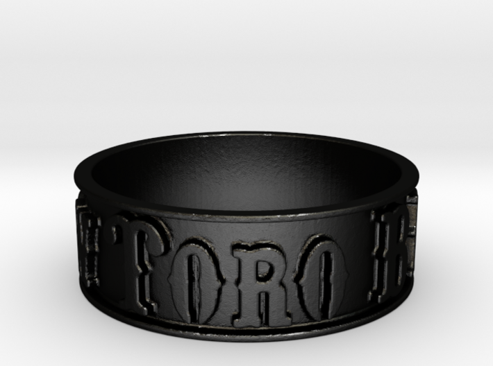 Mt. View Toro Band Ring (Size 7.5) 3d printed