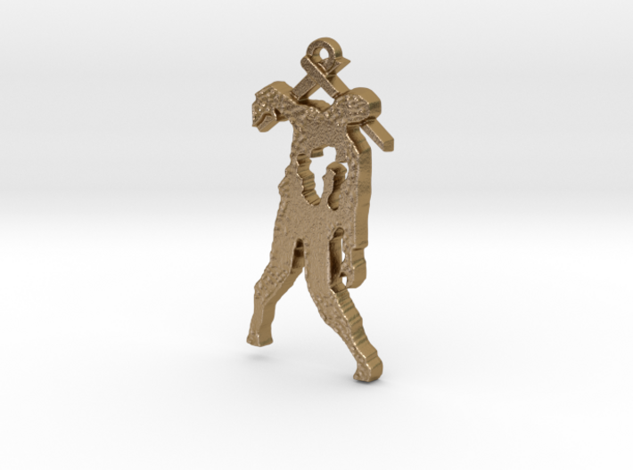Spike The Zombie Pendant 3d printed 