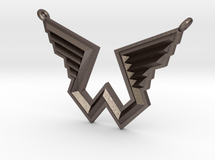 Wings Logo Necklace Pendant 3d printed