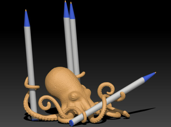 Octopus Pen Organizer 3d printed 