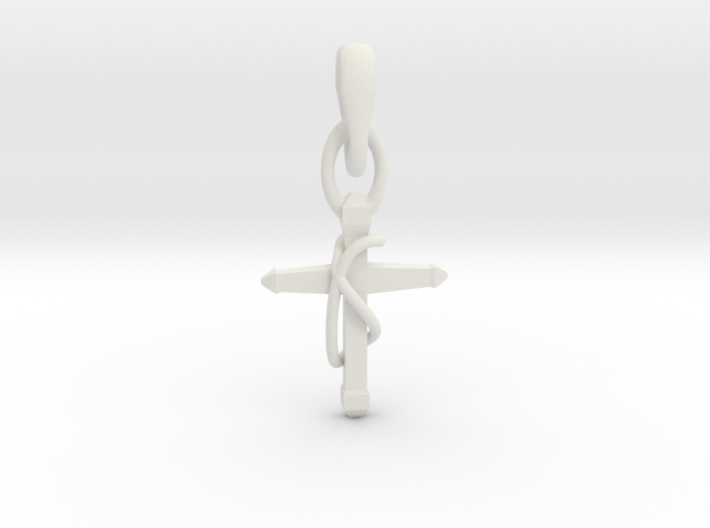Cross Knot Pendant 3d printed