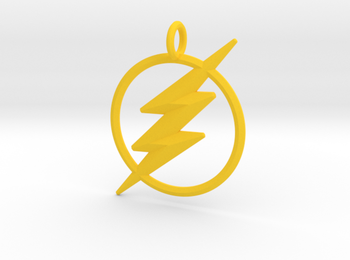 The Flash Keychain 3d printed