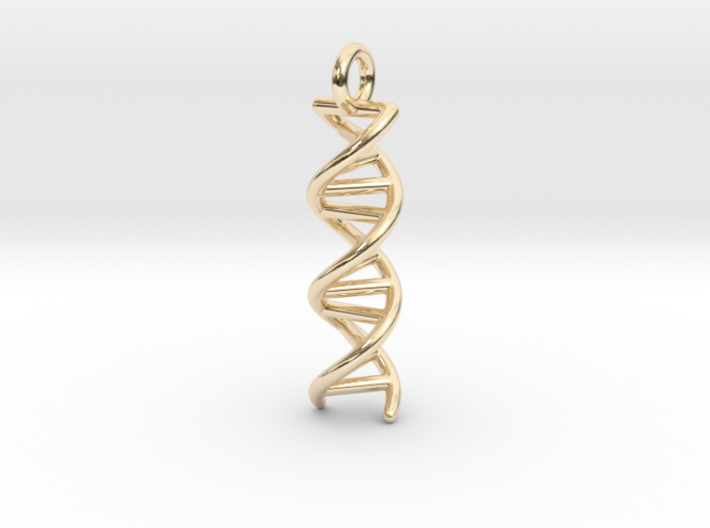 DNA Double Helix Pendant 3d printed