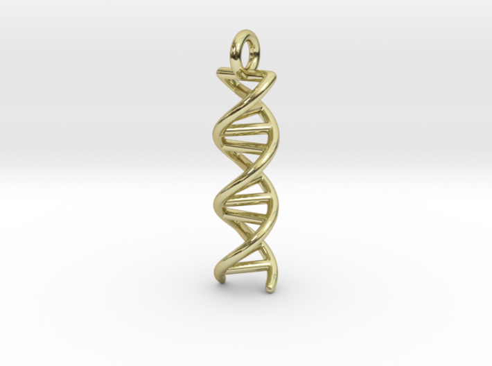 DNA Double Helix Pendant 3d printed
