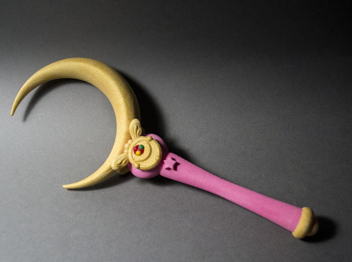 Sailor Moon Crescent Wand 14in 3d printed