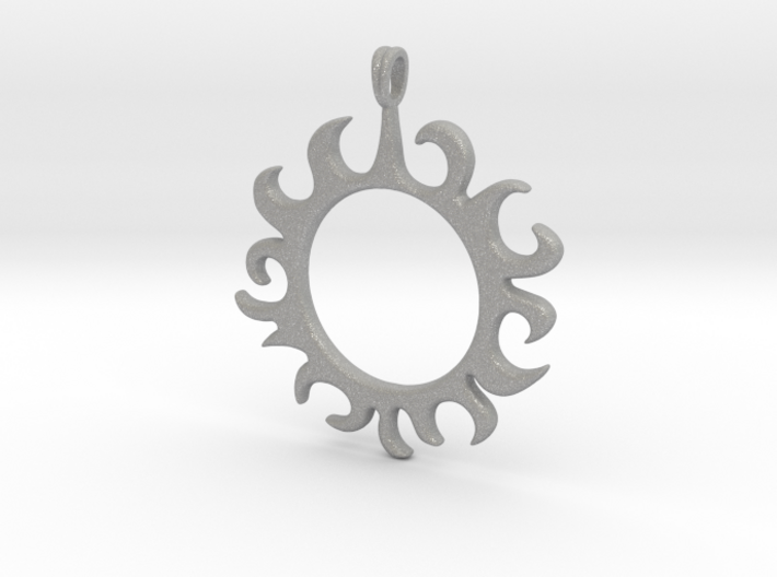 Tribal Sun Design Jewelry Symbol Pendant 3d printed