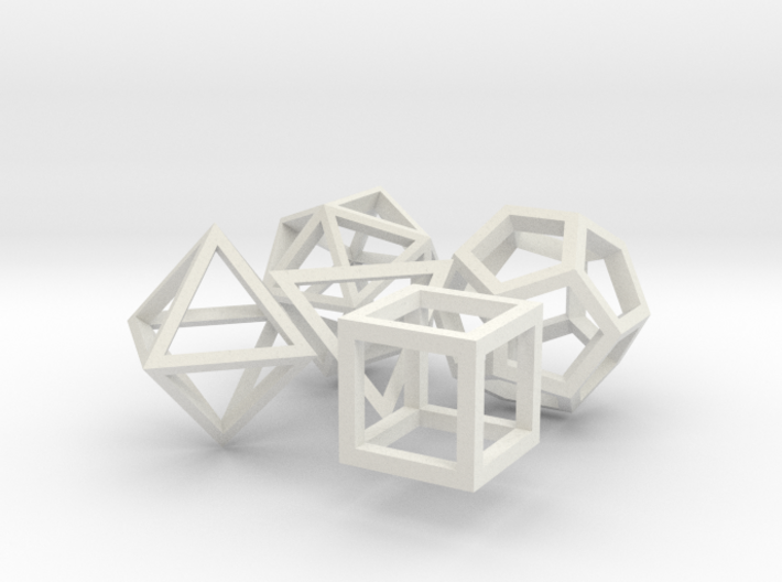 Regular polyhedra 3d printed 