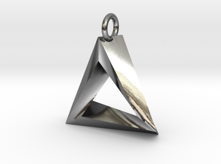 Penrose Triangle Pendant 3d printed 