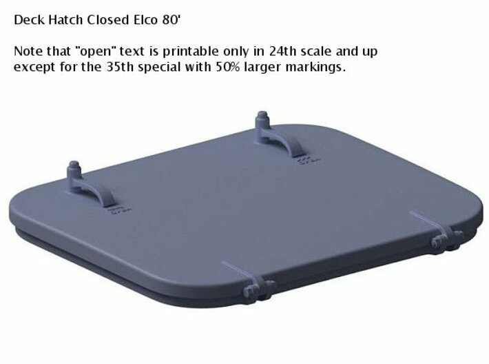Deck Hatches Special Closed 1/35th Elco 80' Qty 3 3d printed 