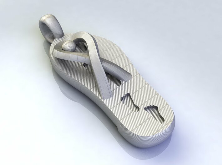 Cancer Sandal Pendant 3d printed