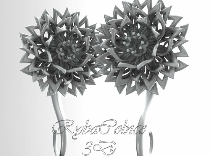 Plugs / gauges/ The Chrysanthemums 6 g (4 mm) 3d printed 