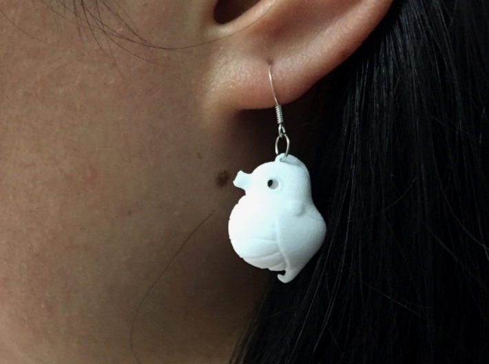 Sea Horse Earrings 3d printed 