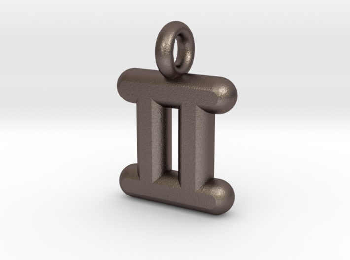 Gemini Symbol Keychain 3d printed 