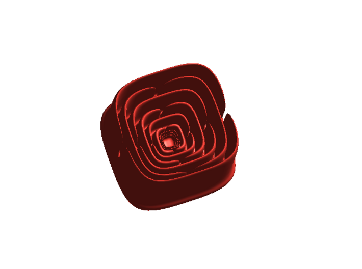 Math Rose - small 3d printed