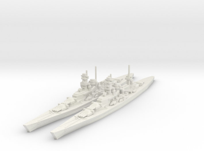 Scharnhorst and Gneisenau 1/1800 3d printed