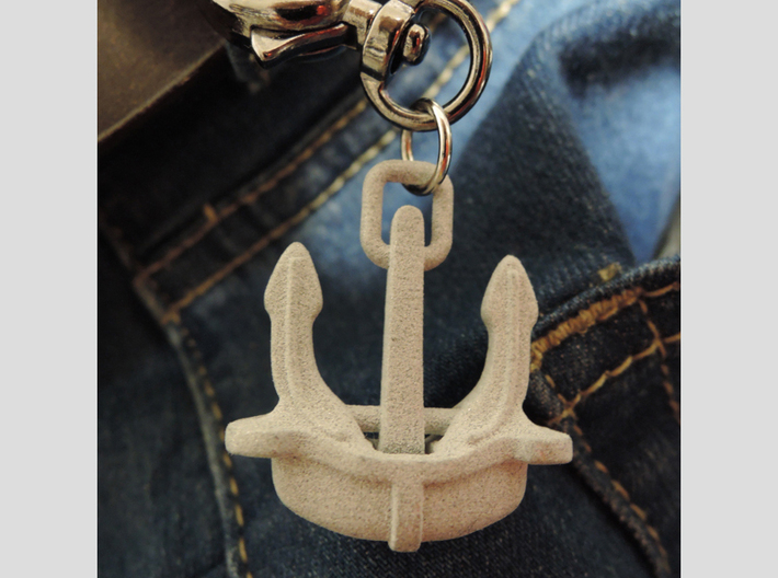 Anchor Pendant-Head -for Japan navy ship -A- 3d printed Only head-part, chain and equipment are not included.